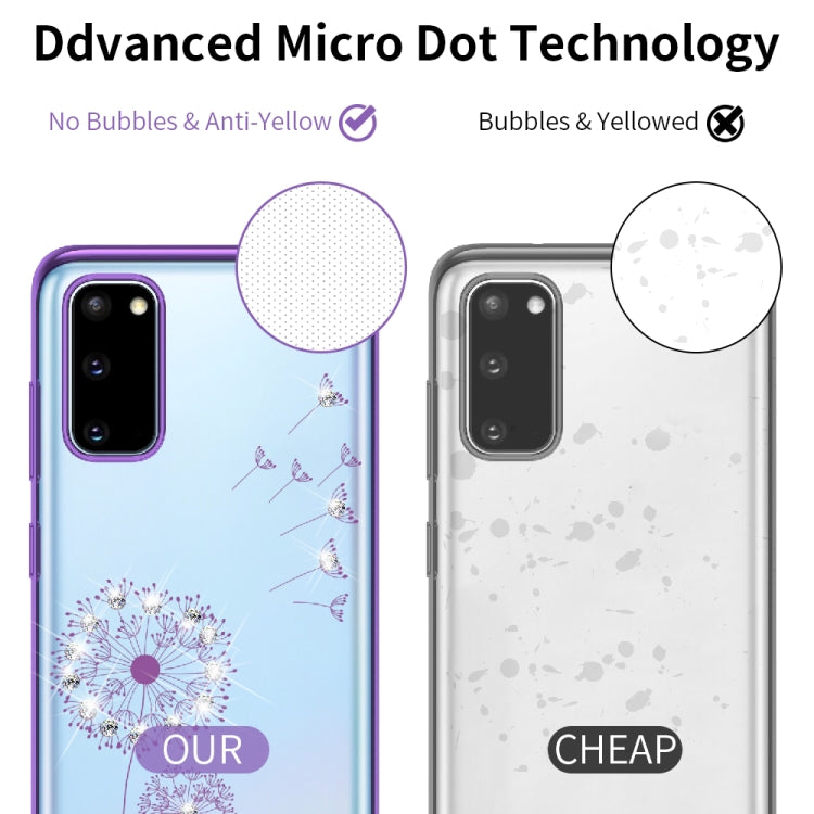For Samsung Galaxy A71 Ultra-thin Electroplating Dandelion Pattern Protective Case
