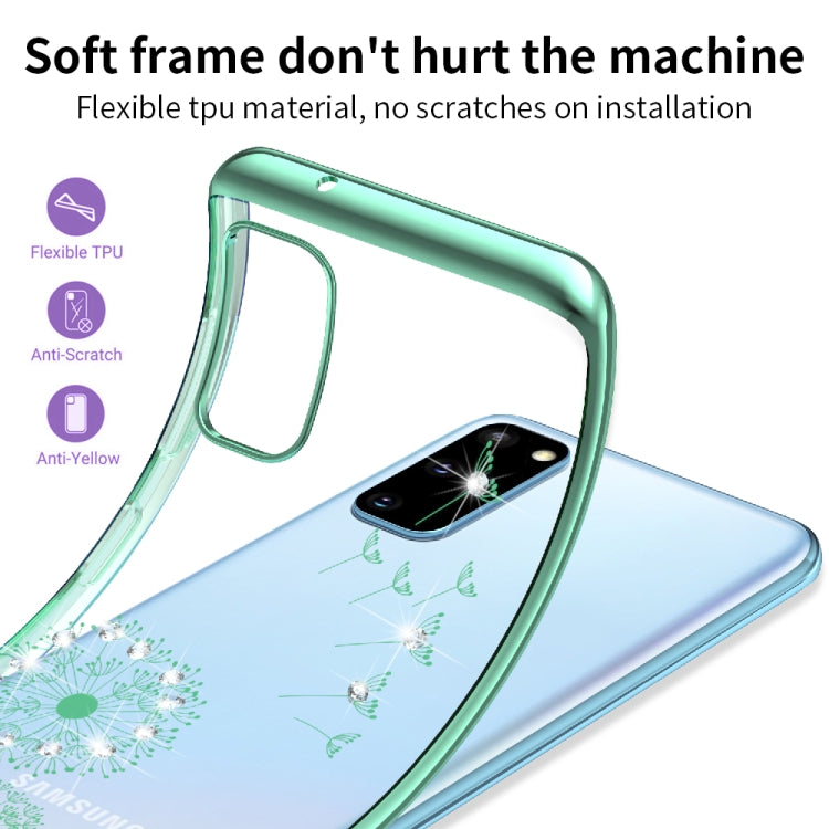 For Samsung Galaxy A71 Ultra-thin Electroplating Dandelion Pattern Protective Case