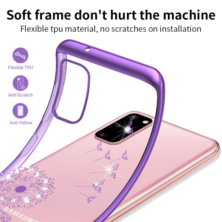 For Samsung Galaxy A51 Ultra-thin Electroplating Dandelion Pattern Protective Case