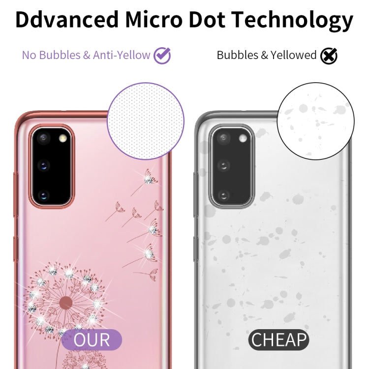 For Samsung Galaxy A51 Ultra-thin Electroplating Dandelion Pattern Protective Case