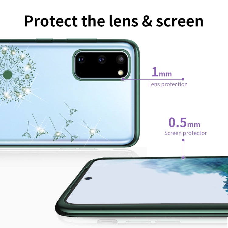 For Samsung Galaxy A41 Ultra-thin Electroplating Dandelion Pattern Protective Case