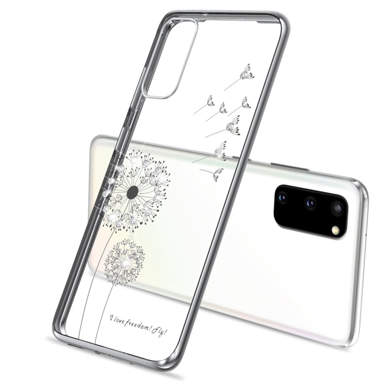 For Samsung Galaxy A41 Ultra-thin Electroplating Dandelion Pattern Protective Case