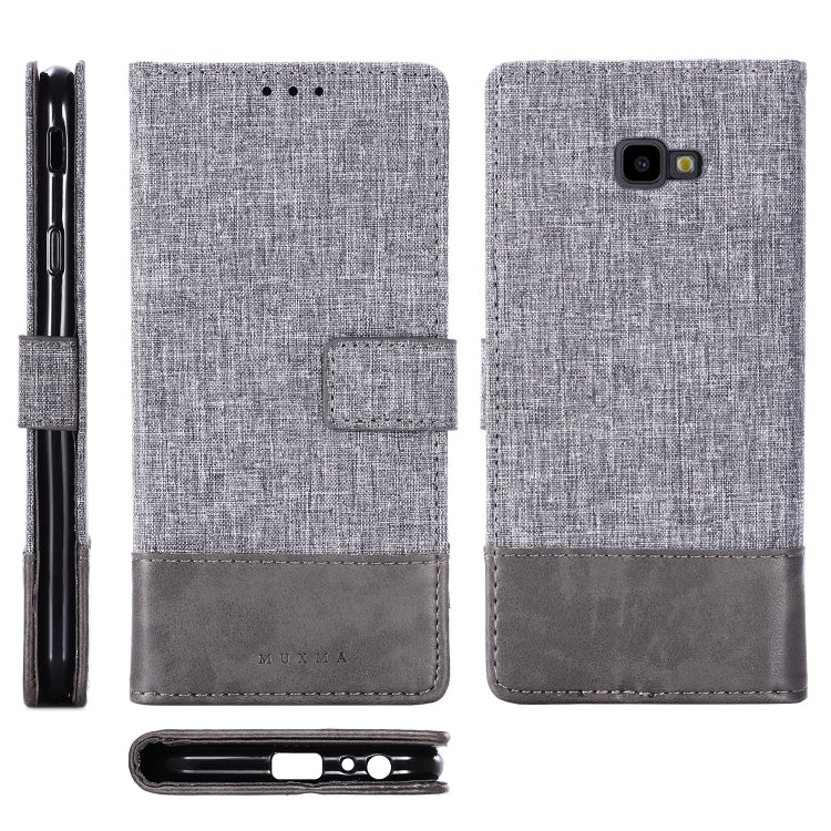 For Galaxy J4 Plus MUXMA MX102 Horizontal Flip Canvas Leather Case with Stand & Card Slot & Wallet Function