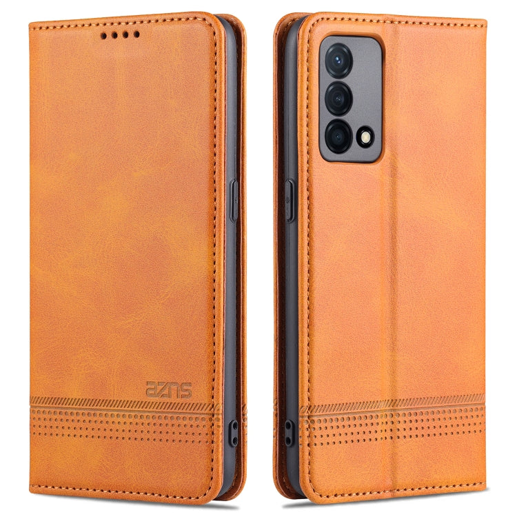 For OPPO K9 5G AZNS Magnetic Calf Texture Horizontal Flip Leather Case with Card Slots & Holder & Wallet