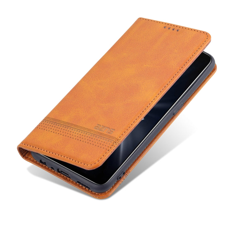 For OPPO K9 5G AZNS Magnetic Calf Texture Horizontal Flip Leather Case with Card Slots & Holder & Wallet