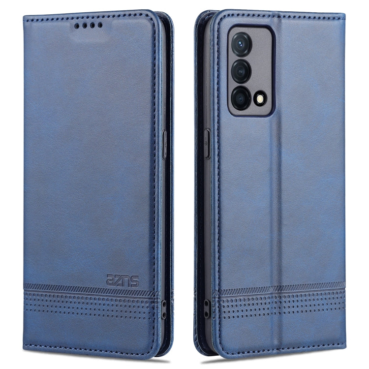 For OPPO K9 5G AZNS Magnetic Calf Texture Horizontal Flip Leather Case with Card Slots & Holder & Wallet