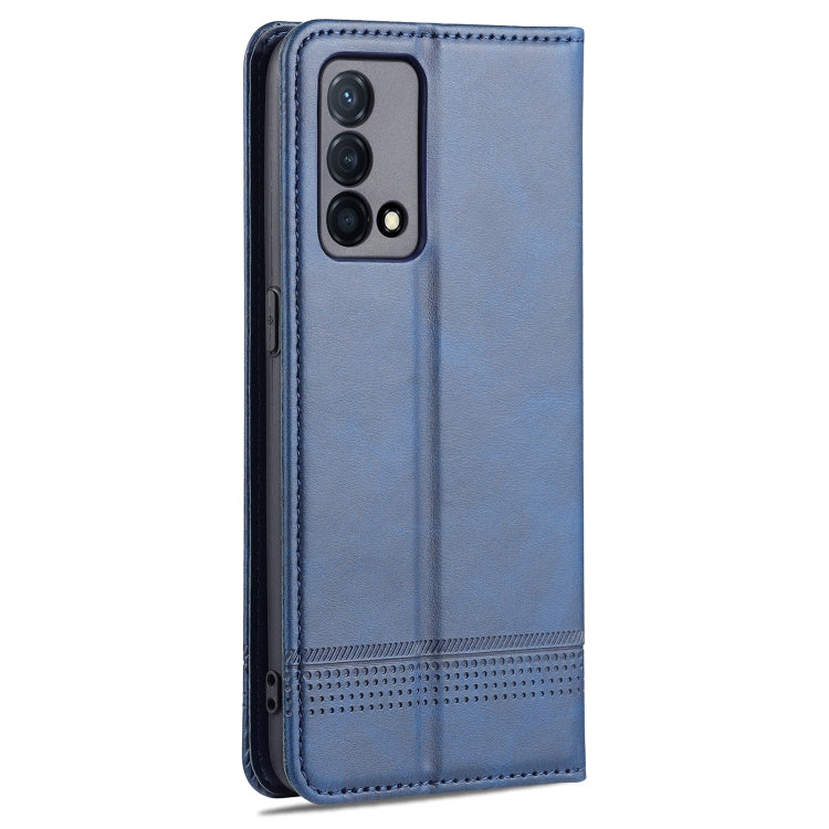 For OPPO K9 5G AZNS Magnetic Calf Texture Horizontal Flip Leather Case with Card Slots & Holder & Wallet