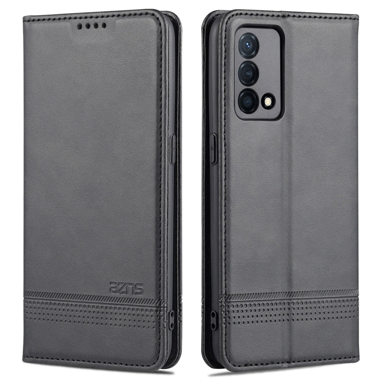 For OPPO K9 5G AZNS Magnetic Calf Texture Horizontal Flip Leather Case with Card Slots & Holder & Wallet