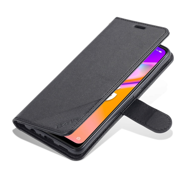 For OPPO A94 5G / Reno5Z 5G / F19 Pro+ 5G AZNS Sheepskin Texture Horizontal Flip Leather Case with Holder & Card Slots & Wallet