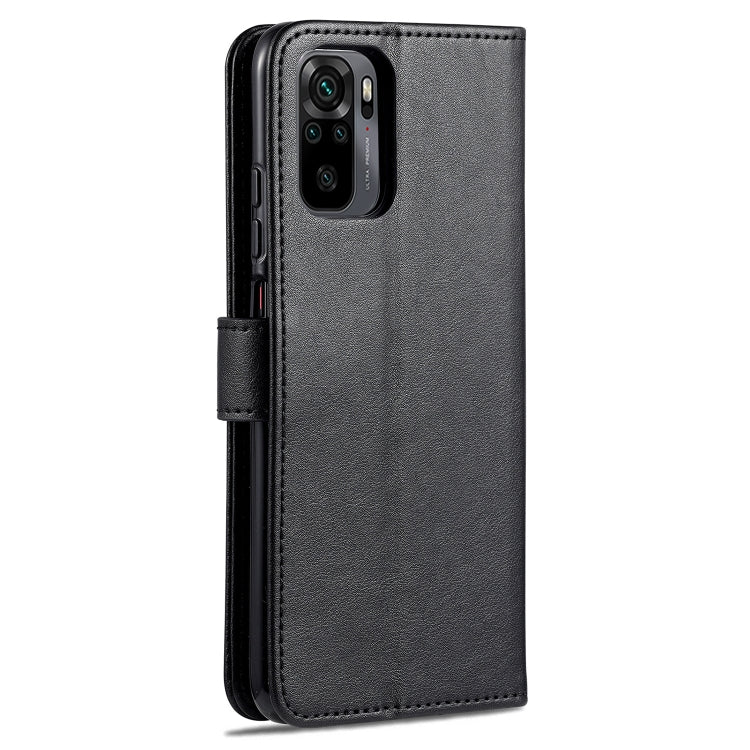 For Xiaomi Redmi Note 10 4G AZNS Sheepskin Texture Horizontal Flip Leather Case with Holder & Card Slots & Wallet