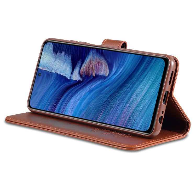 For Xiaomi Redmi Note 10 4G AZNS Sheepskin Texture Horizontal Flip Leather Case with Holder & Card Slots & Wallet