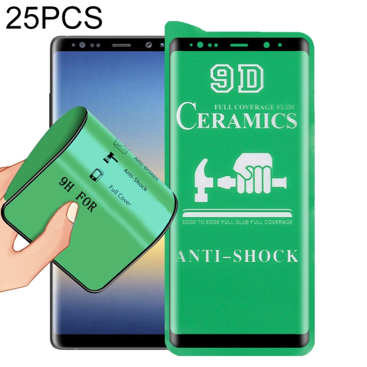 For Samsung Galaxy Note8 25 PCS 9D Full Screen Full Glue Ceramic Film