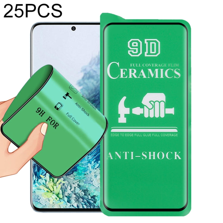 For Samsung Galaxy S20 25 PCS 9D Full Screen Full Glue Ceramic Film