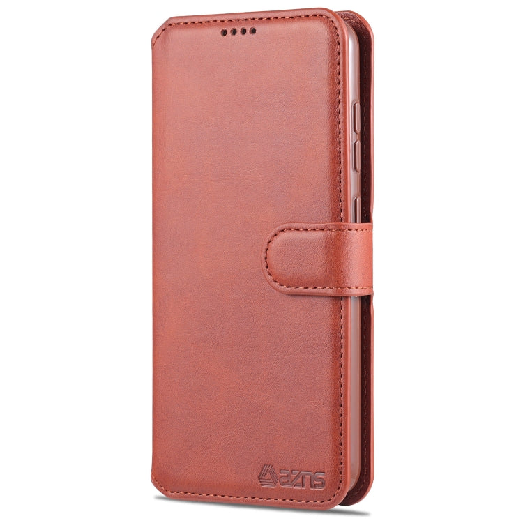 For Samsung Galaxy S21 FE 5G AZNS Calf Texture Horizontal Flip Leather Case with Holder & Card Slots & Wallet & Photo Frame