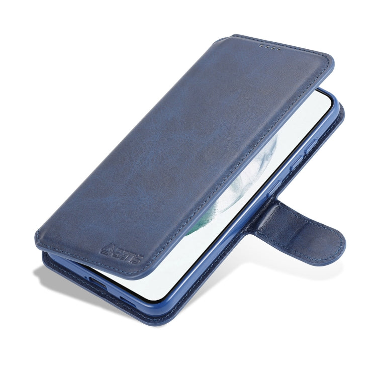 For Samsung Galaxy S21 FE 5G AZNS Calf Texture Horizontal Flip Leather Case with Holder & Card Slots & Wallet & Photo Frame