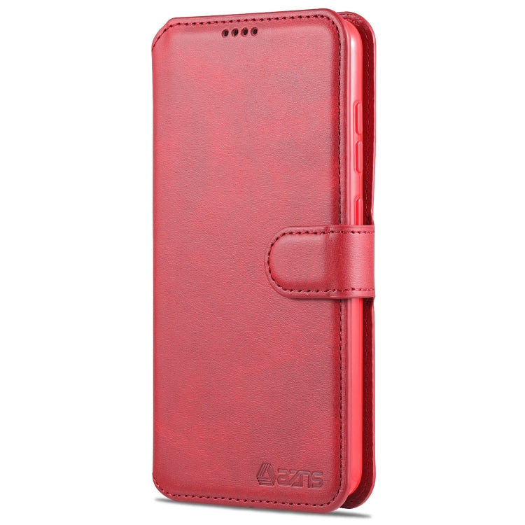 For Samsung Galaxy S21 FE 5G AZNS Calf Texture Horizontal Flip Leather Case with Holder & Card Slots & Wallet & Photo Frame