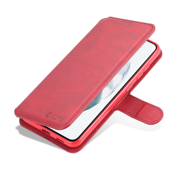 For Samsung Galaxy S21 FE 5G AZNS Calf Texture Horizontal Flip Leather Case with Holder & Card Slots & Wallet & Photo Frame