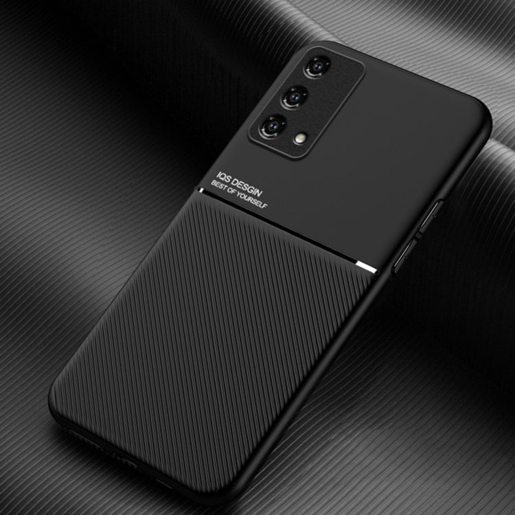 For OPPO K9 Classic Tilt Strip Grain Magnetic Shockproof PC + TPU Case