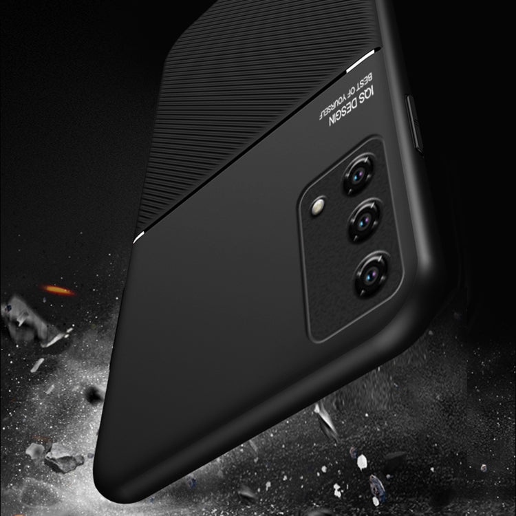 For OPPO K9 Classic Tilt Strip Grain Magnetic Shockproof PC + TPU Case