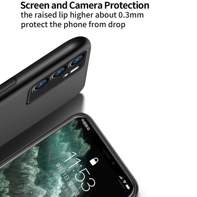 For OPPO Reno6 5G Classic Tilt Strip Grain Magnetic Shockproof PC + TPU Case