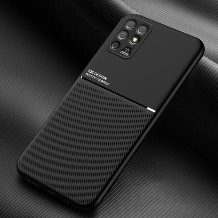 For Huawei P50 Classic Tilt Strip Grain Magnetic Shockproof PC + TPU Case