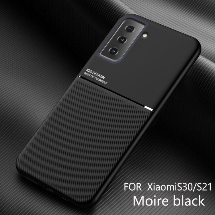For Samsung Galaxy S21 5G Classic Tilt Strip Grain Magnetic Shockproof PC + TPU Case