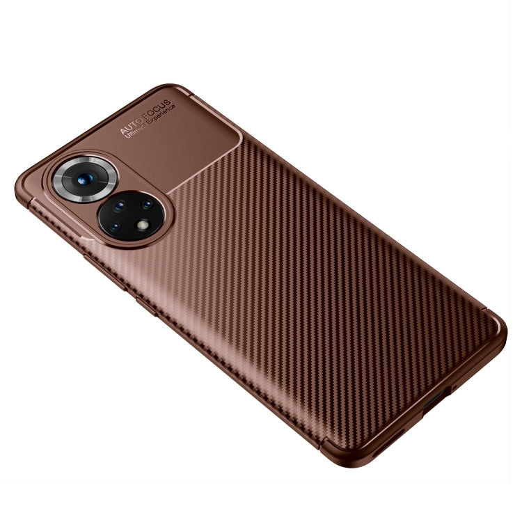 For Honor 50 Carbon Fiber Texture Shockproof TPU Case
