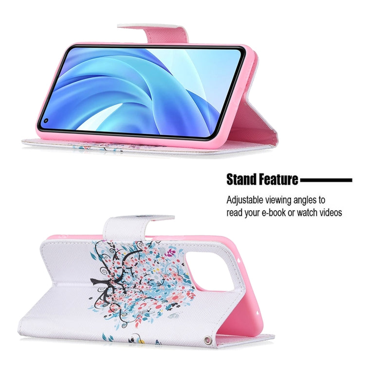 For Xiaomi Mi 11 Lite Colored Drawing Pattern Horizontal Flip Leather Case with Holder & Card Slots & Wallet