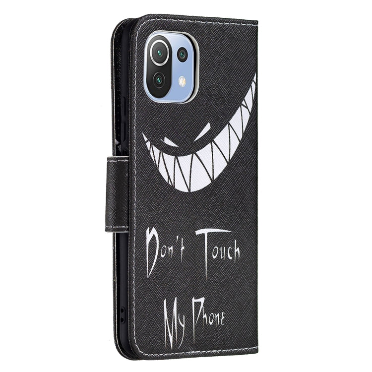 For Xiaomi Mi 11 Lite Colored Drawing Pattern Horizontal Flip Leather Case with Holder & Card Slots & Wallet