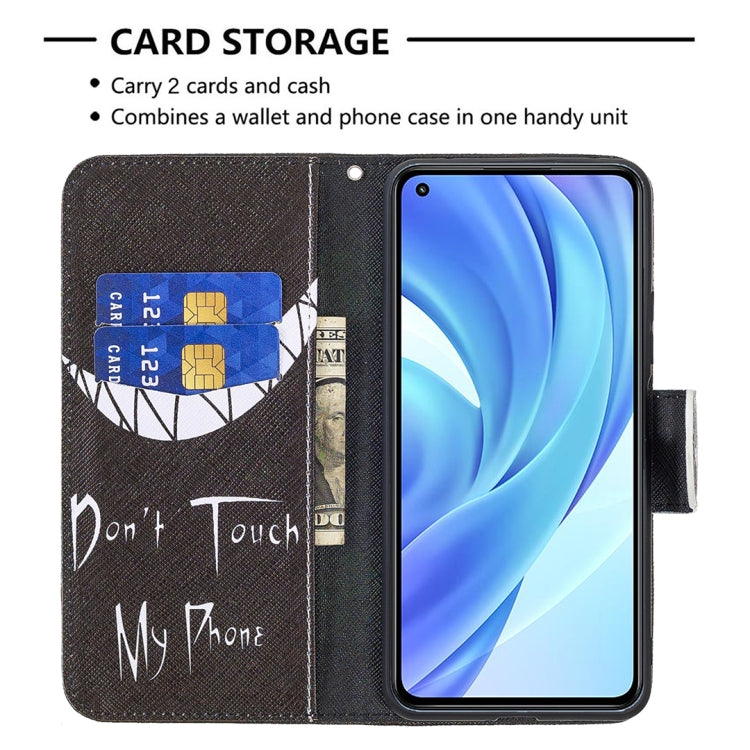 For Xiaomi Mi 11 Lite Colored Drawing Pattern Horizontal Flip Leather Case with Holder & Card Slots & Wallet