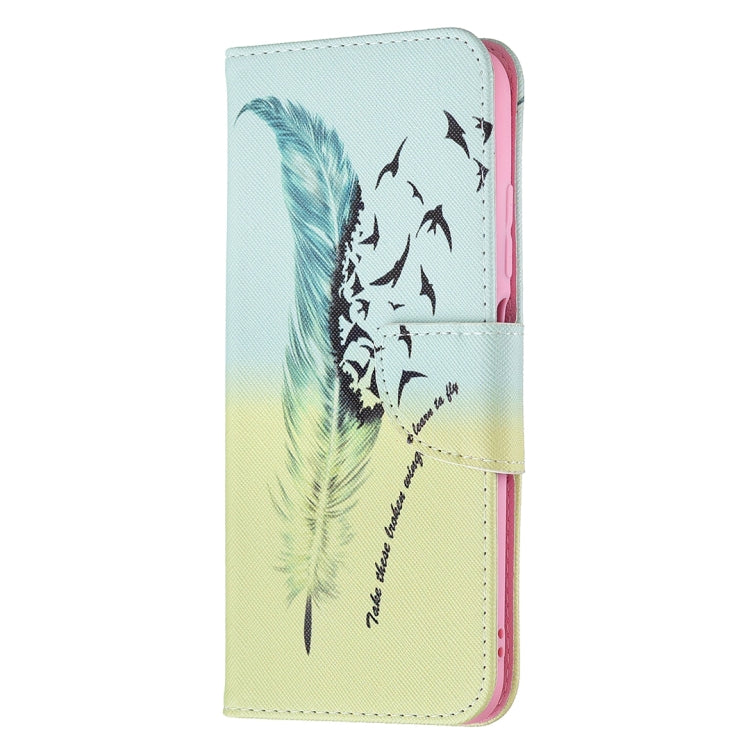 For Xiaomi Poco M3 Pro / Redmi Note 10 5G Colored Drawing Pattern Horizontal Flip Leather Case with Holder & Card Slots & Wallet