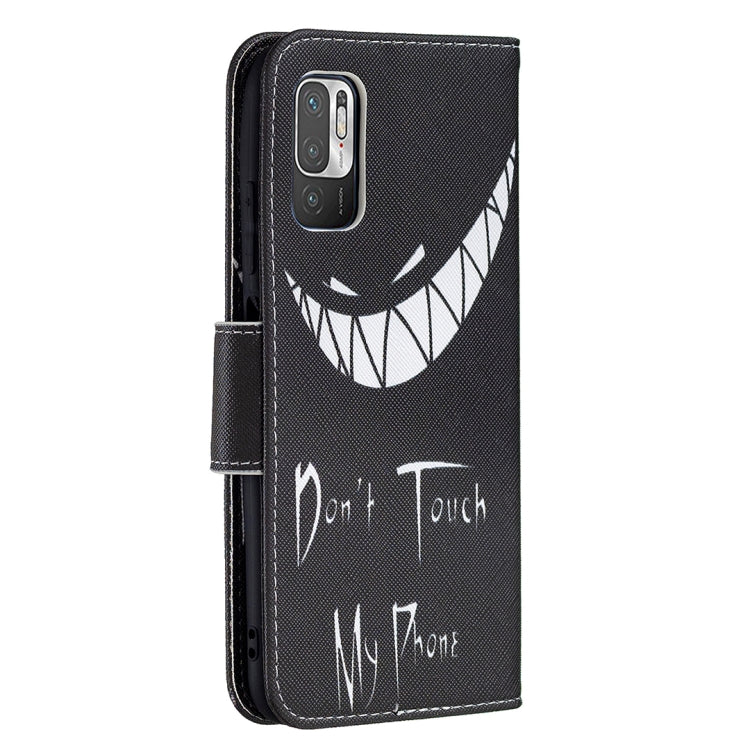 For Xiaomi Poco M3 Pro / Redmi Note 10 5G Colored Drawing Pattern Horizontal Flip Leather Case with Holder & Card Slots & Wallet