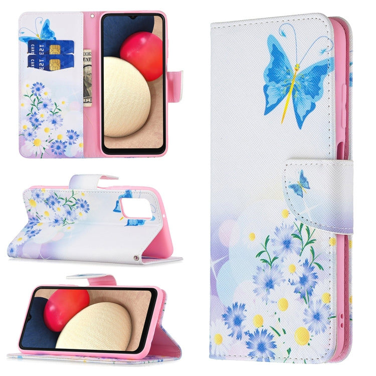 For Samsung Galaxy A03s 164mm Colored Drawing Pattern Horizontal Flip Leather Case with Holder & Card Slots & Wallet