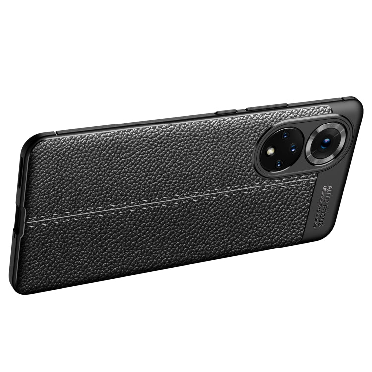 For Honor 50 Pro Litchi Texture TPU Shockproof Case