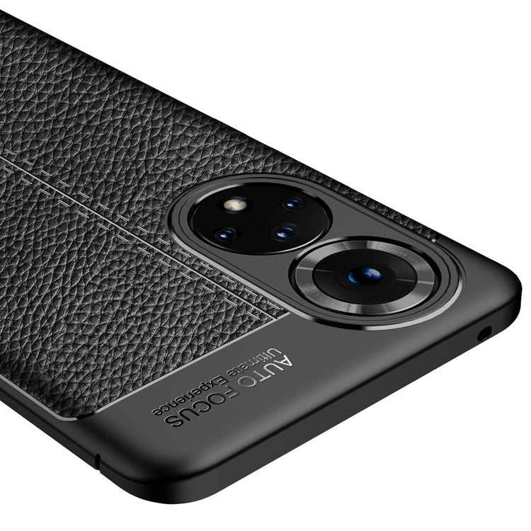 For Honor 50 Pro Litchi Texture TPU Shockproof Case