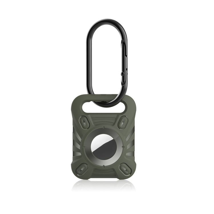 ET Series Anti-scratch Shockproof TPU Protective Cover Case with Carabiner For AirTag