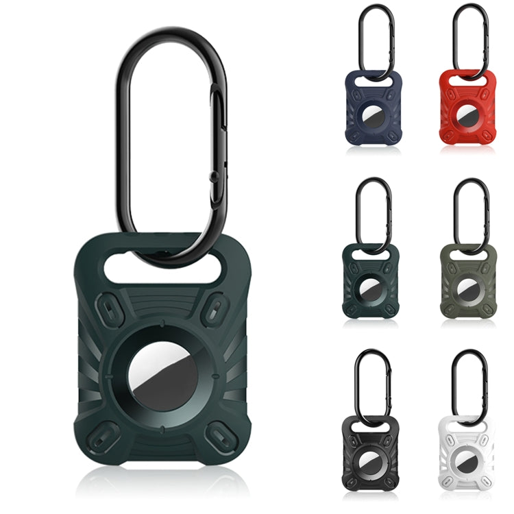 ET Series Anti-scratch Shockproof TPU Protective Cover Case with Carabiner For AirTag
