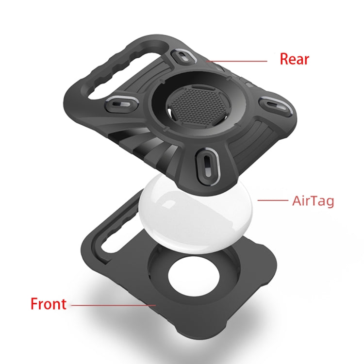 ET Series Anti-scratch Shockproof TPU Protective Cover Case with Carabiner For AirTag