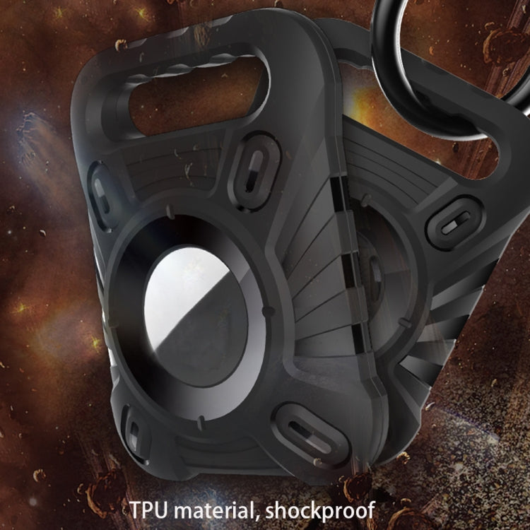 ET Series Anti-scratch Shockproof TPU Protective Cover Case with Carabiner For AirTag