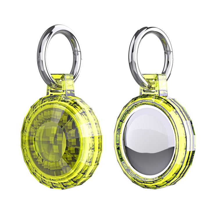 Edges Corners Style Anti-scratch Shockproof Clear TPU Protective Cover Case with Keychain Hook Loop For AirTag