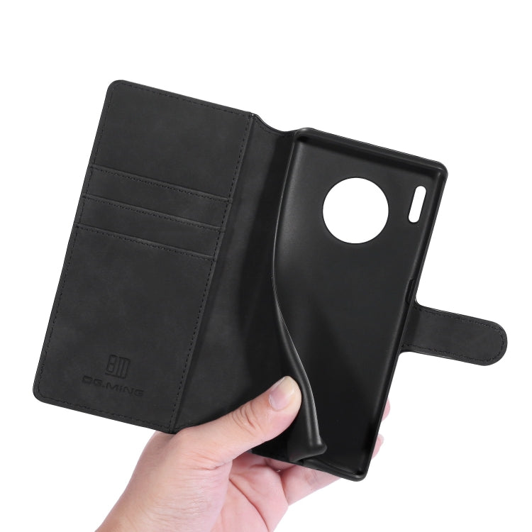 For Huawei Mate 30 Pro DG.MING Retro Oil Side Horizontal Flip Case with Holder & Card Slots & Wallet