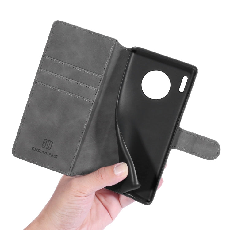 For Huawei Mate 30 Pro DG.MING Retro Oil Side Horizontal Flip Case with Holder & Card Slots & Wallet