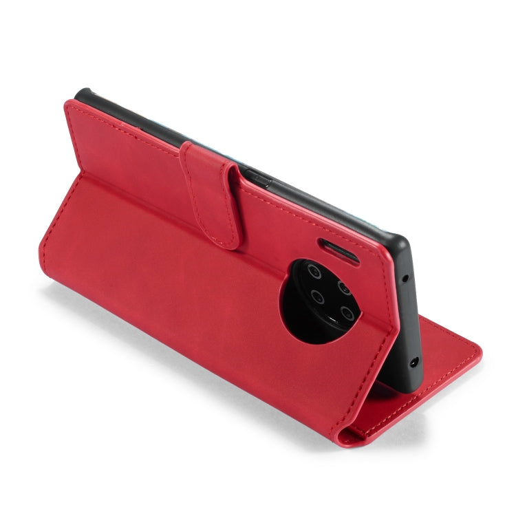 For Huawei Mate 30 Pro DG.MING Retro Oil Side Horizontal Flip Case with Holder & Card Slots & Wallet