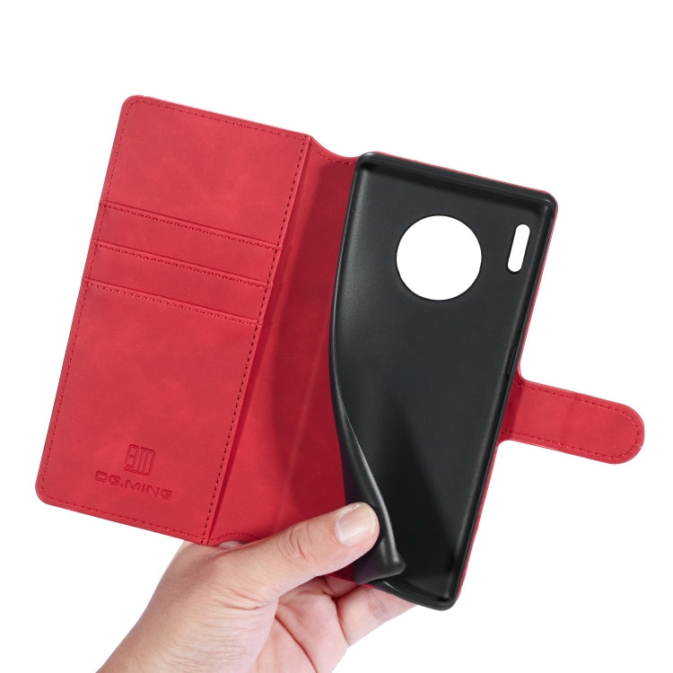 For Huawei Mate 30 Pro DG.MING Retro Oil Side Horizontal Flip Case with Holder & Card Slots & Wallet