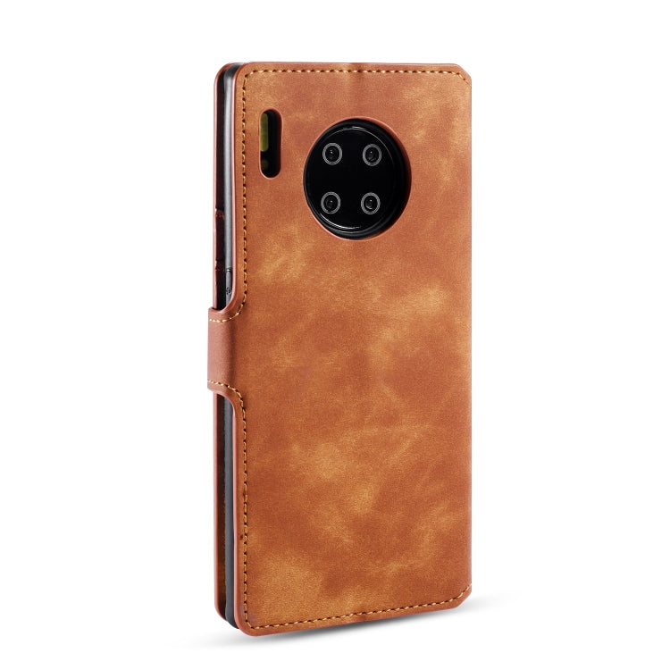 For Huawei Mate 30 Pro DG.MING Retro Oil Side Horizontal Flip Case with Holder & Card Slots & Wallet