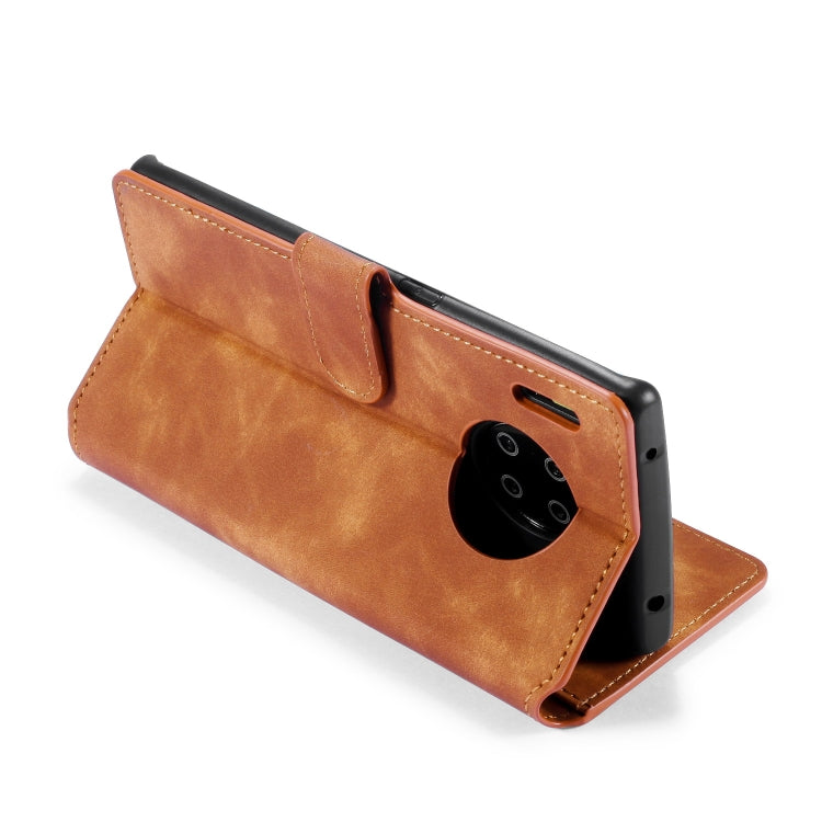 For Huawei Mate 30 Pro DG.MING Retro Oil Side Horizontal Flip Case with Holder & Card Slots & Wallet