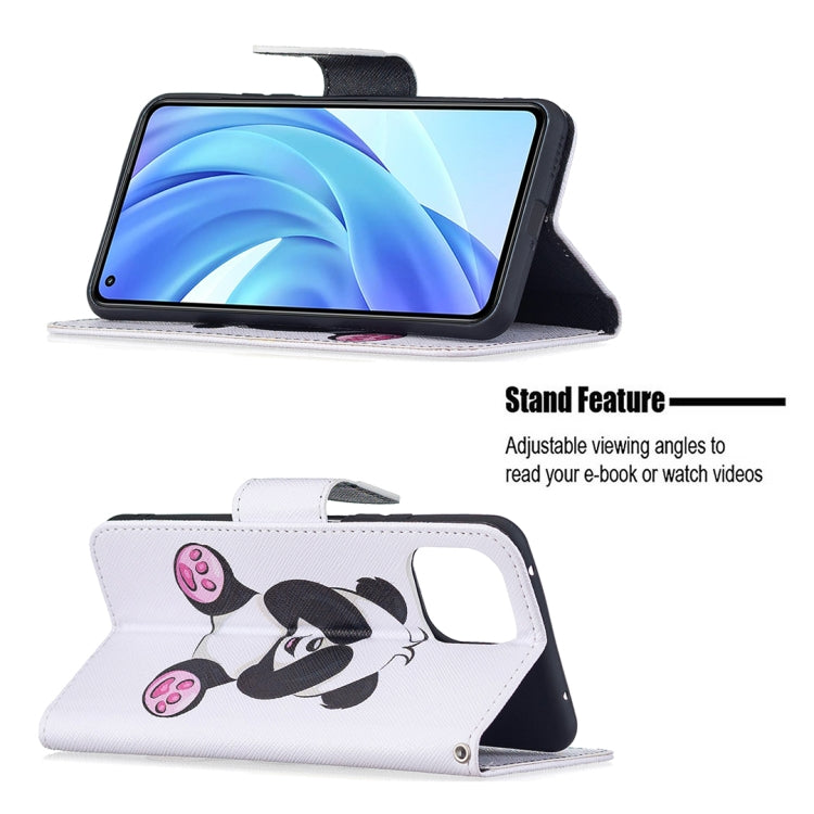 For Xiaomi Mi 11 Lite Colored Drawing Pattern Horizontal Flip Leather Case with Holder & Card Slots & Wallet