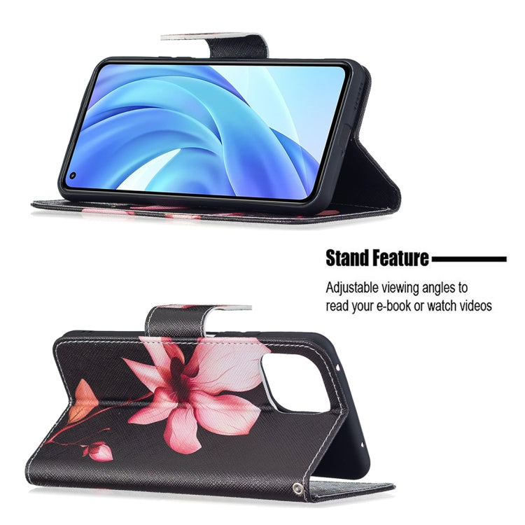 For Xiaomi Mi 11 Lite Colored Drawing Pattern Horizontal Flip Leather Case with Holder & Card Slots & Wallet