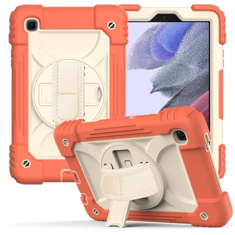 For Samsung Galaxy A7 Lite 8.7 2021 T220 / T225 Shockproof PC + Silicone Combination Case with Holder & Hand Strap & Shoulder Strap
