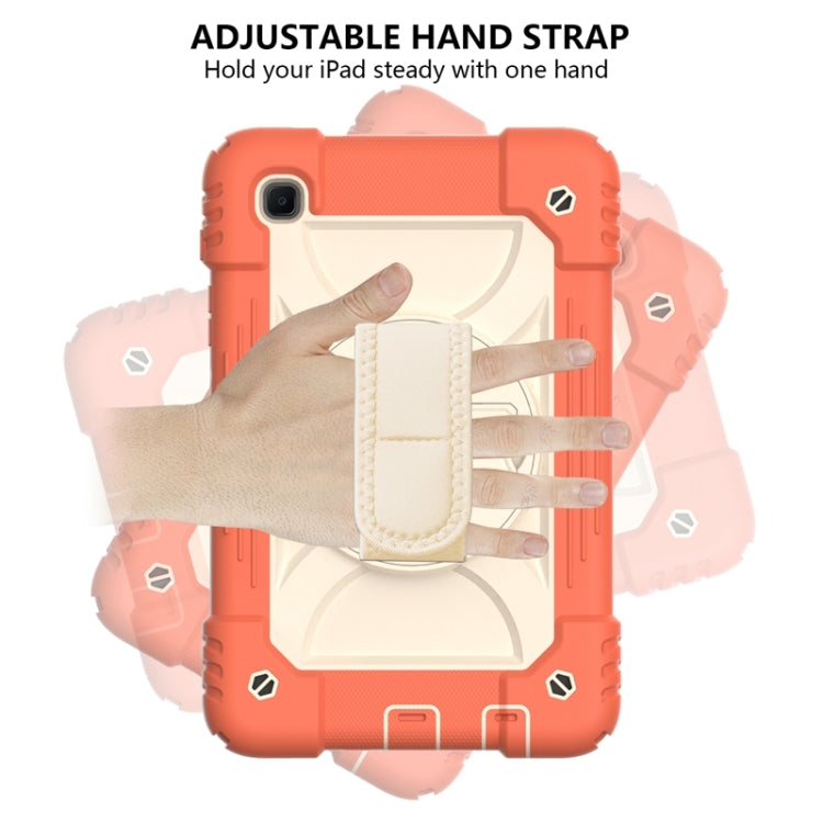 For Samsung Galaxy A7 Lite 8.7 2021 T220 / T225 Shockproof PC + Silicone Combination Case with Holder & Hand Strap & Shoulder Strap